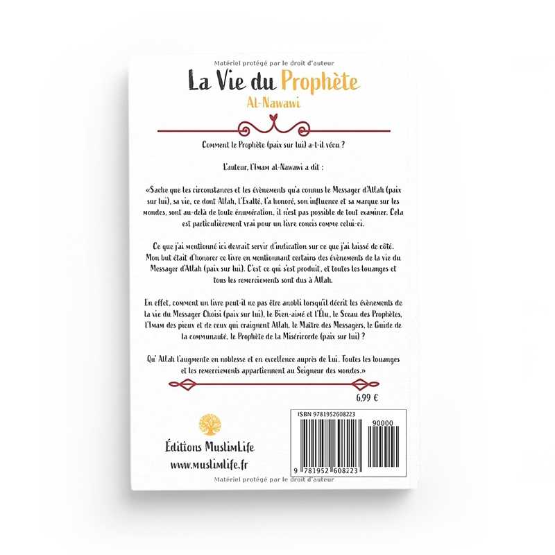 La Vie Du Prophète - Nawawi - Editions MuslimLife - Librairie Al Minhaj