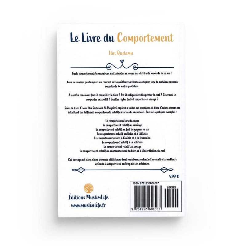 Le Livre du Comportement - Ibn Qudama Al-Maqdissi - MuslimLife - Librairie Al Minhaj