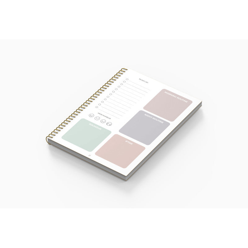 MY RAMADAN Planner – Agenda du Ramadan Rose