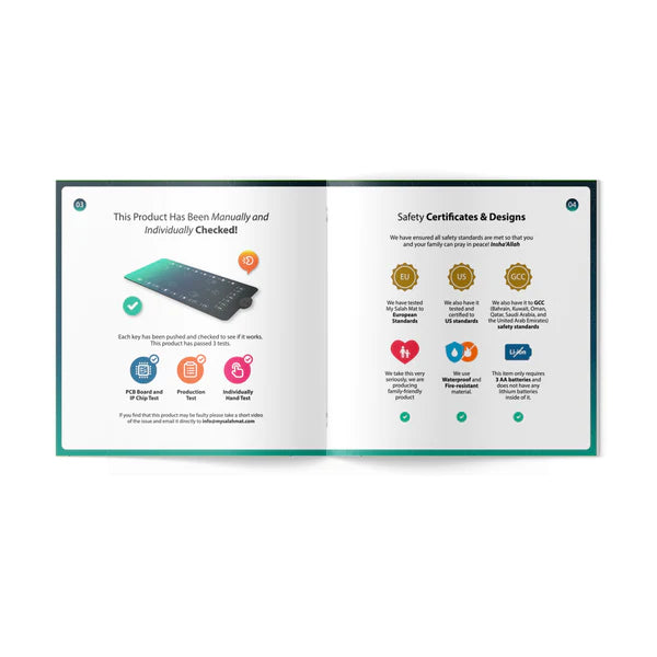 Tapis de Prière Interactif Intelligent pour Adultes - My Salah Mat - Librairie Al Minhaj
