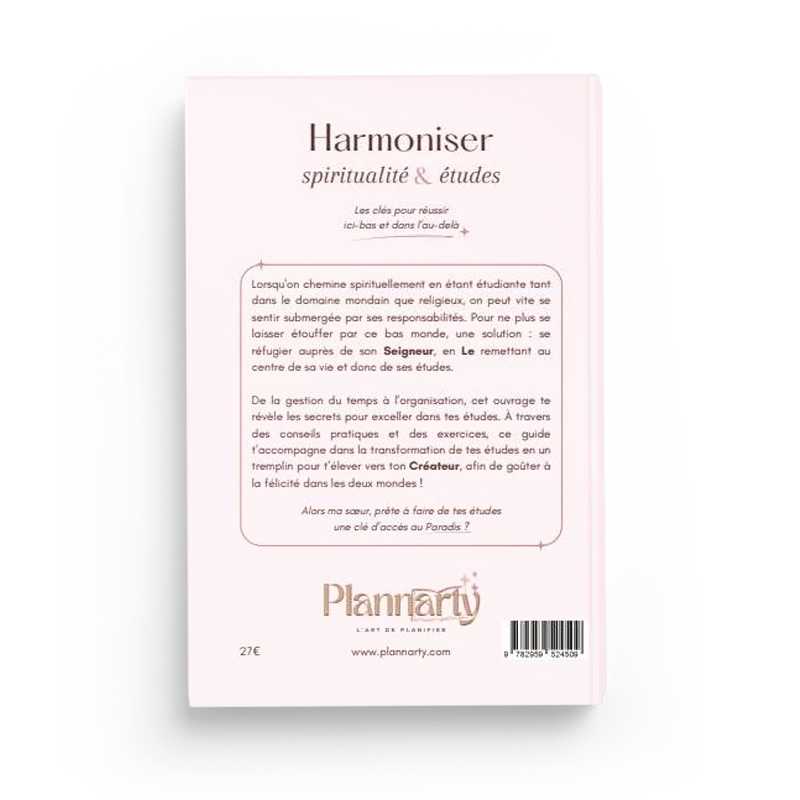 Harmoniser Spiritualité et Études : Les Clés pour Réussir Ici-bas et dans l'Au-delà - Plannarty - Librairie Al Minhaj