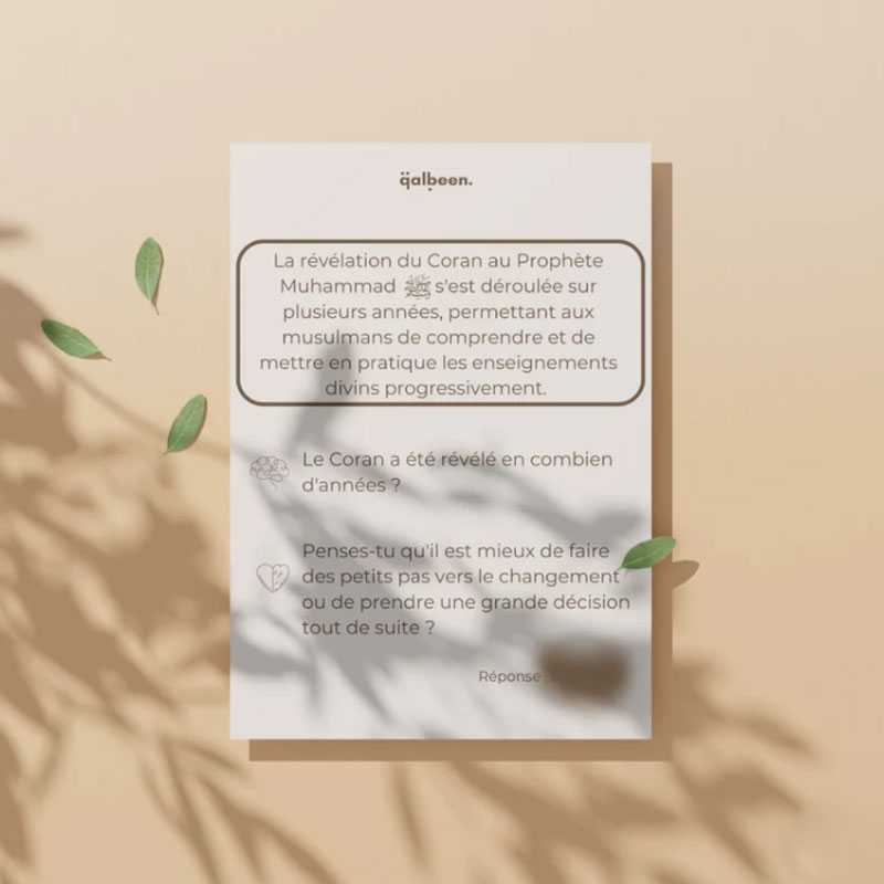 Jeu De Cartes HIKMA : Questions, Réflexions, Histoires Et Faits Islamiques - Édition Qalbeen
