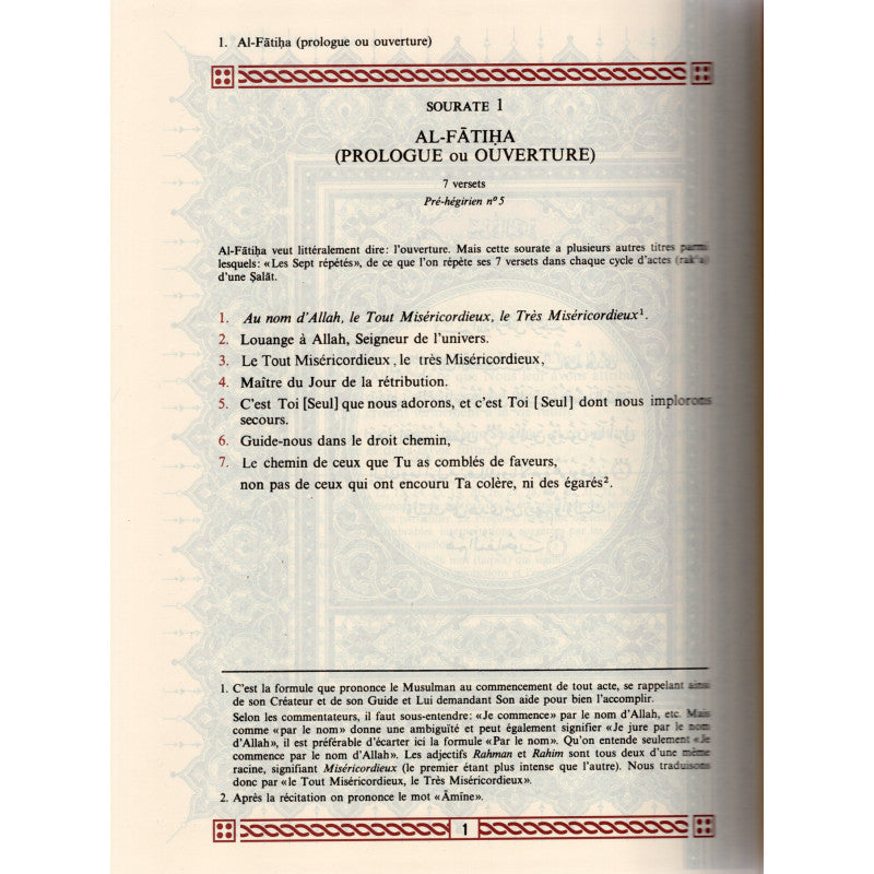 Le Coran (Arabe-Français) - Grand Format 19x22 - Vert - Editions Sana - Librairie Al Minhaj