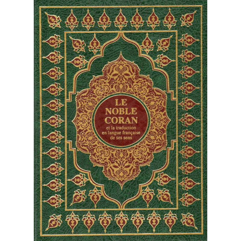Le Coran (Arabe-Français) - Grand Format 19x22 - Vert - Editions Sana - Librairie Al Minhaj