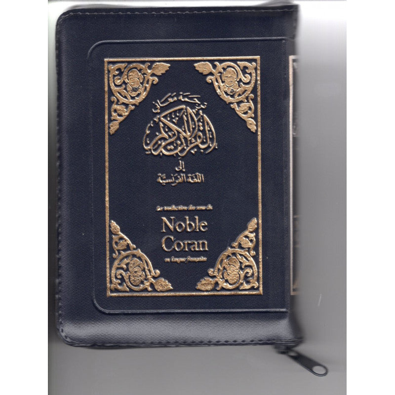 Le Coran (Français) - Editions Sana - Format Poche À Fermeture Éclaire 12X17 - Couverture BLEU (ZIP) - Librairie Al Minhaj