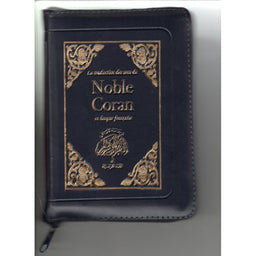 Le Coran (Français) - Editions Sana - Format Poche À Fermeture Éclaire 12X17 - Couverture BLEU (ZIP) - Librairie Al Minhaj