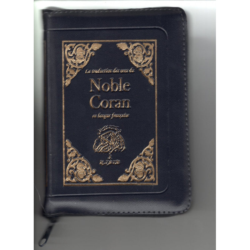 Le Coran (Français) - Editions Sana - Format Poche À Fermeture Éclaire 12X17 - Couverture BLEU (ZIP) - Librairie Al Minhaj