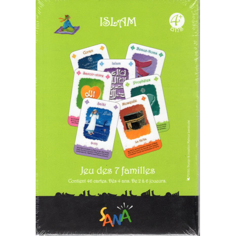 Jeu des 7 Familles - 46 Cartes Dès 4 Ans - De 2 À 6 Joueurs - Sana Edition - Librairie Al Minhaj