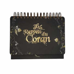 365 Rappels Du Coran - Calendrier Chevalet Noir - Editions Sana - Librairie Al Minhaj