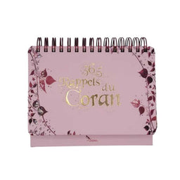 365 Rappels Du Coran - Calendrier Chevalet Rose - Editions Sana - Librairie Al Minhaj