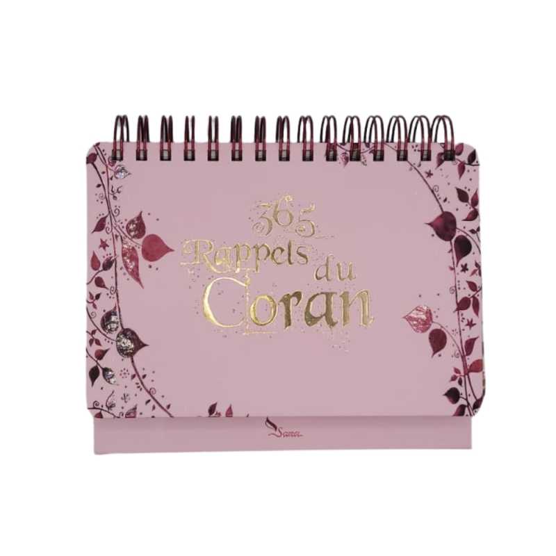 365 Rappels Du Coran - Calendrier Chevalet Rose - Editions Sana - Librairie Al Minhaj