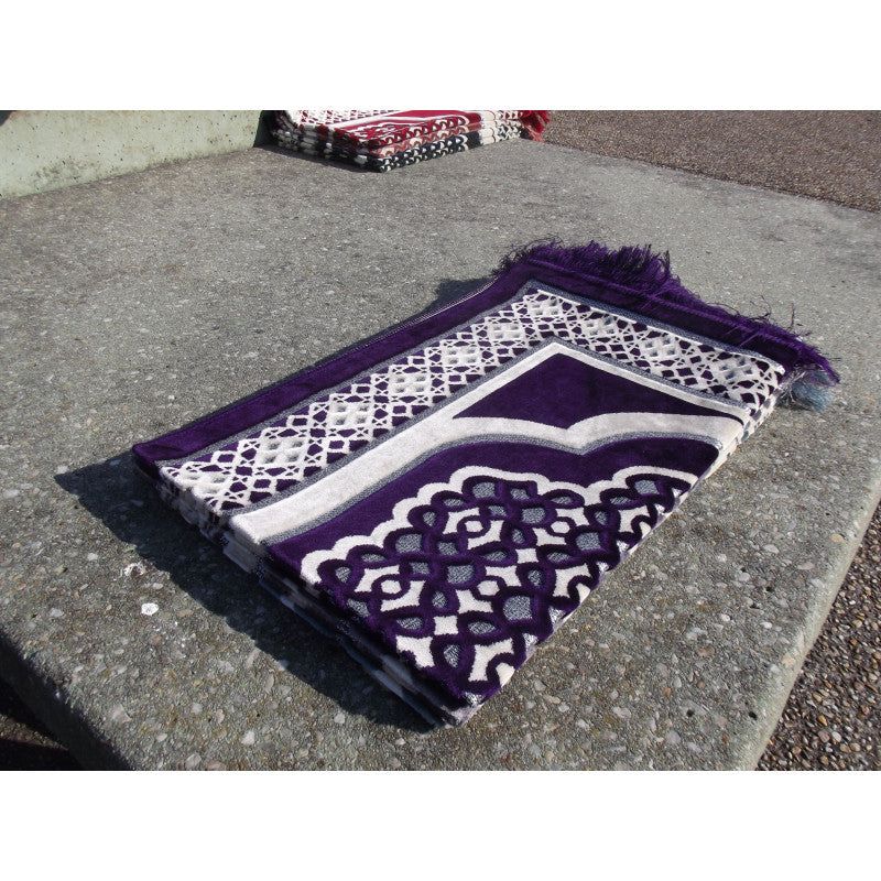 Tapis de Prière - Contour Géométrique - Couleur Violet