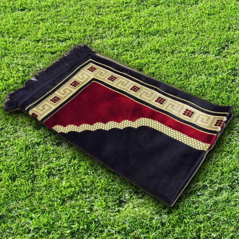 Tapis de Prière - Sahara - Couleur Bleu Marine - Librairie Al Minhaj