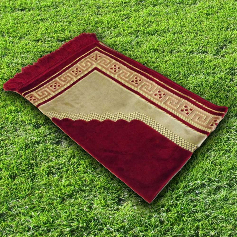Tapis de Prière - Sahara - Couleur Rouge - Librairie Al Minhaj