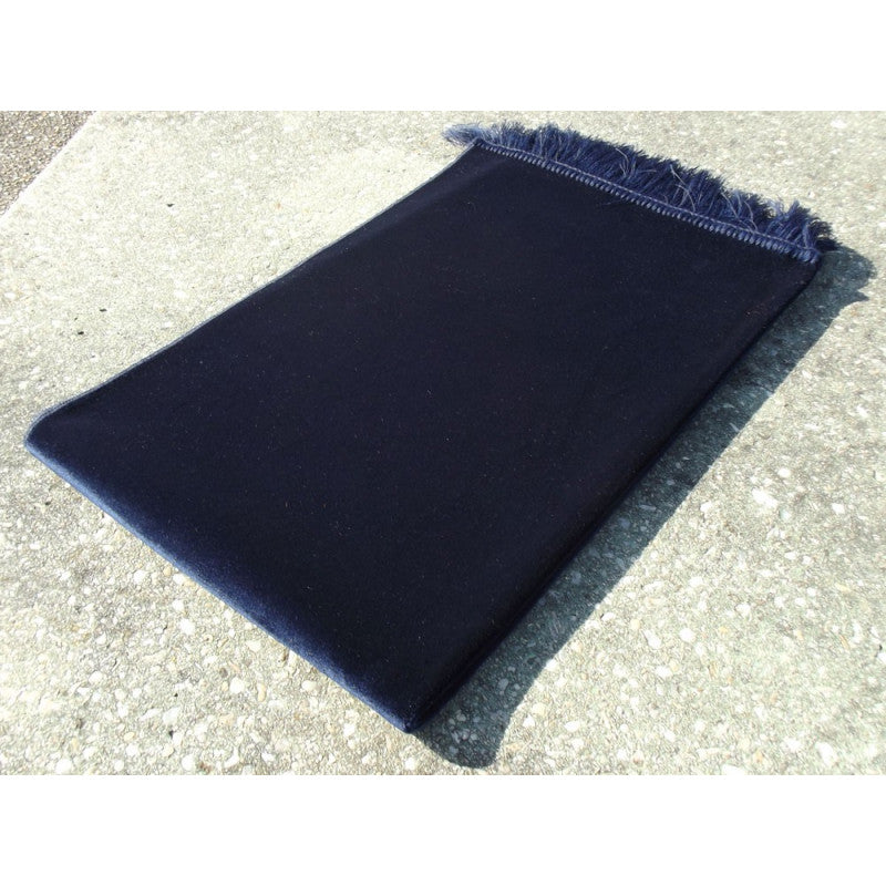 Tapis De Prière Velours Luxe Couleur Unie - BLEU MARINE - Librairie Al Minhaj