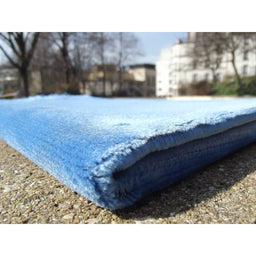 Tapis De Prière Velours Luxe Couleur Unie - BLEU PASTEL