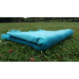 Tapis De Prière Velours Luxe Couleur Unie - BLEU TURQUOISE
