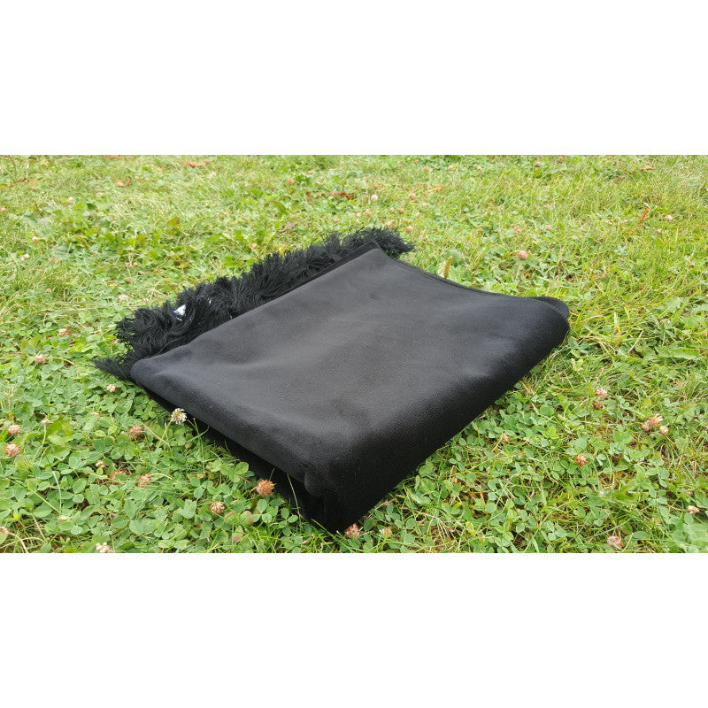 Tapis De Prière Velours Luxe Couleur Unie - NOIR - Librairie Al Minhaj