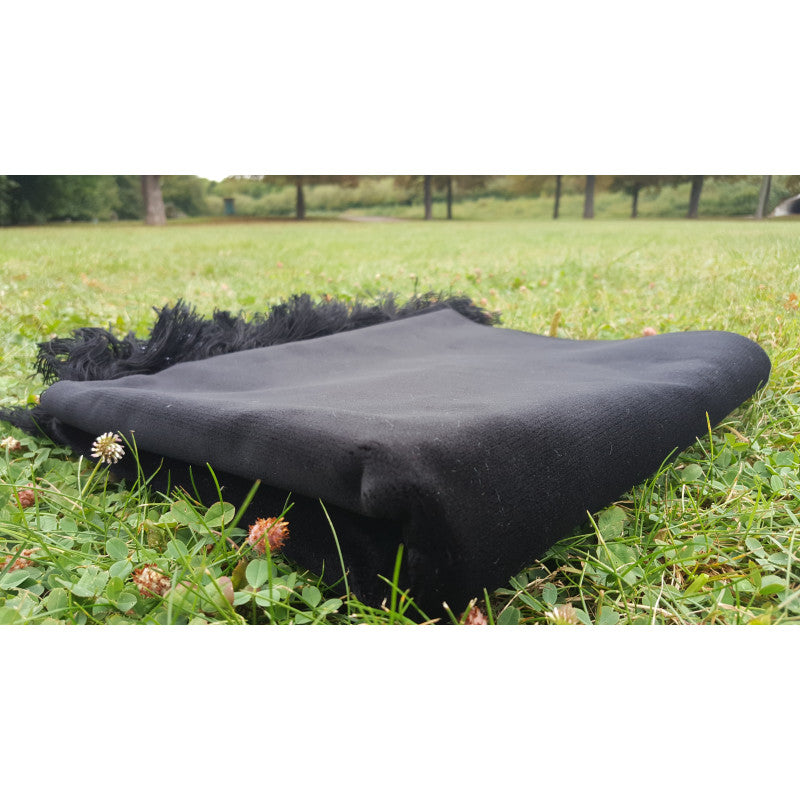 Tapis De Prière Velours Luxe Couleur Unie - NOIR - Librairie Al Minhaj