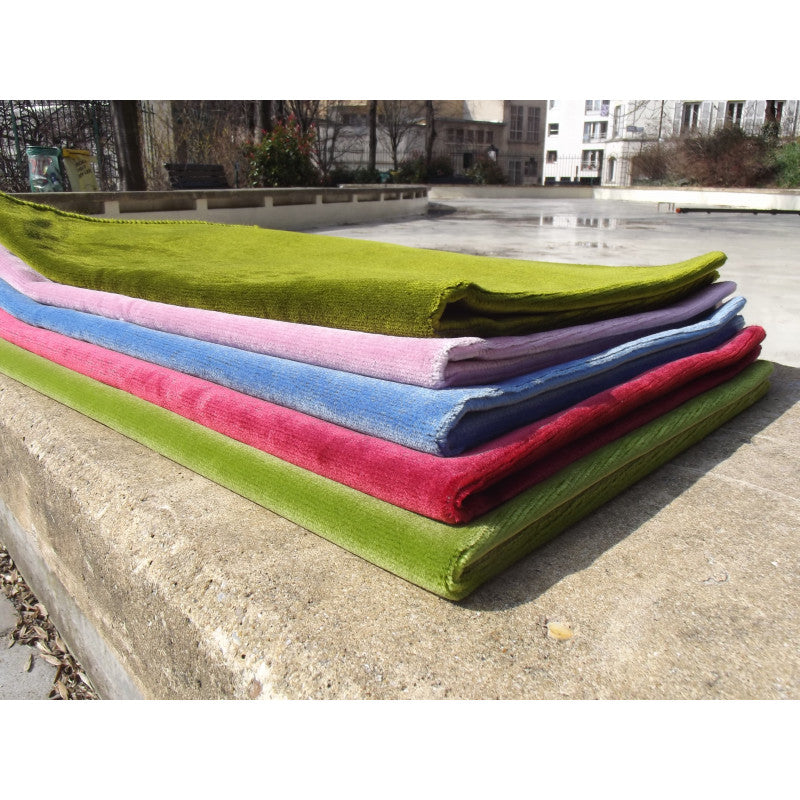 Tapis De Prière Velours Luxe Couleur Unie - VERT