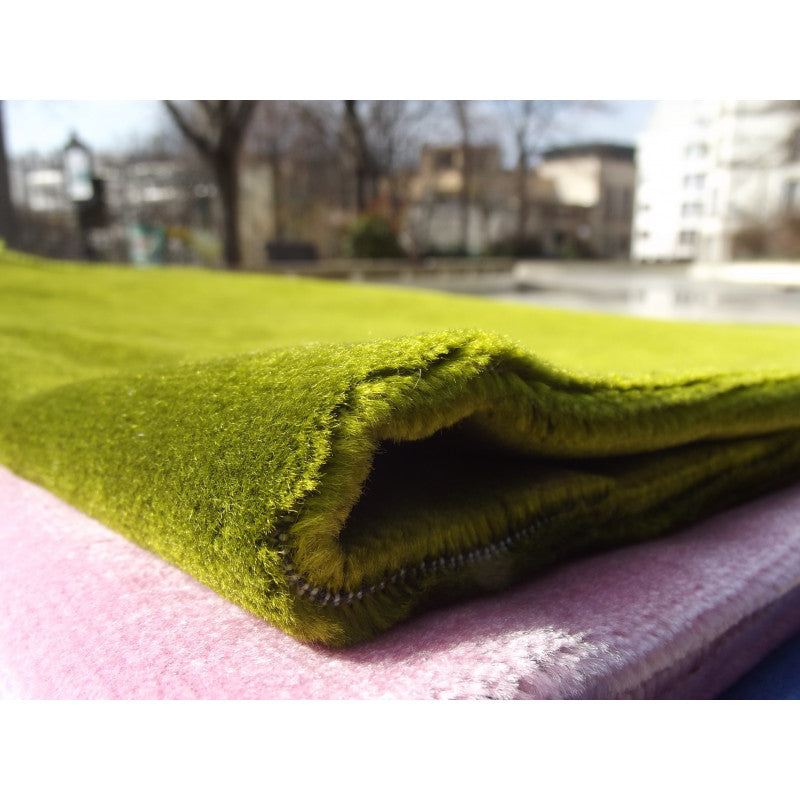 Tapis De Prière Velours Luxe Couleur Unie - VERT