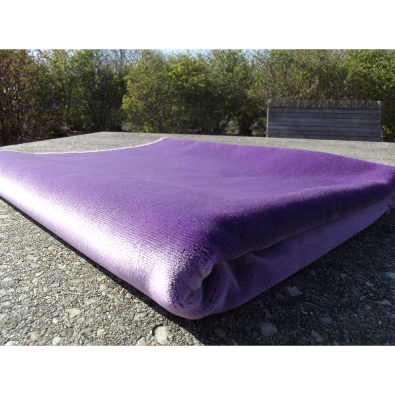 Tapis De Prière Velours Luxe Couleur Unie - VIOLET LAVANDE
