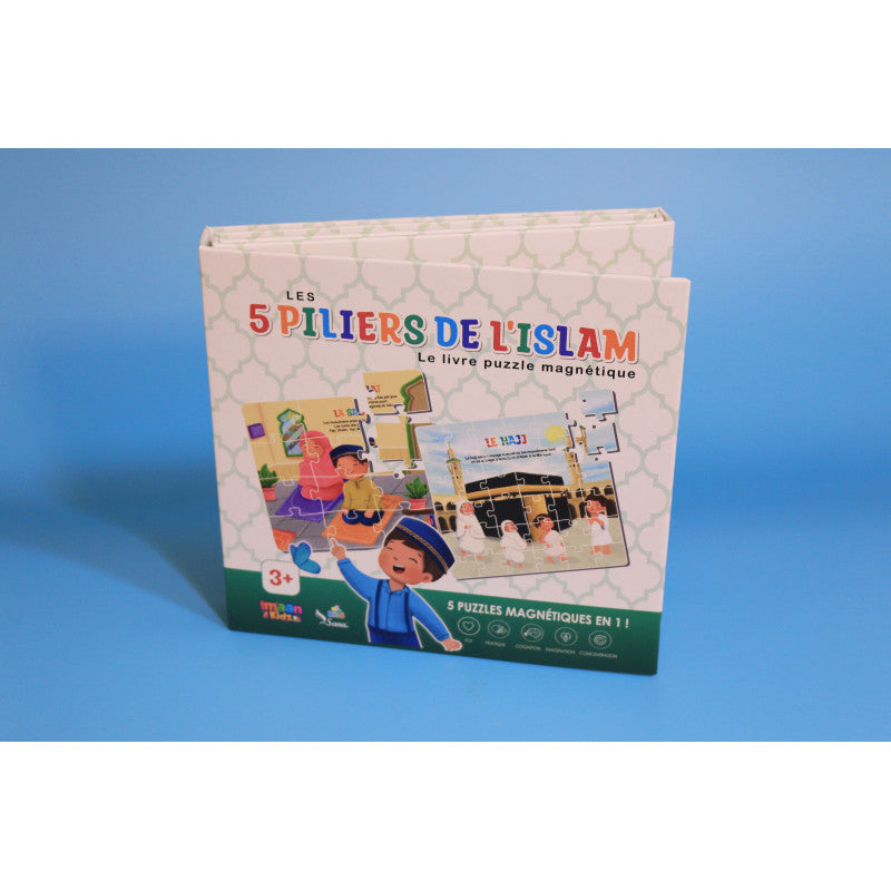 Livre Puzzle Magnétique : Les 5 Piliers De L'Islam (5 Puzzles Magnétiques En 1) - Sana Kids - Librairie Al Minhaj