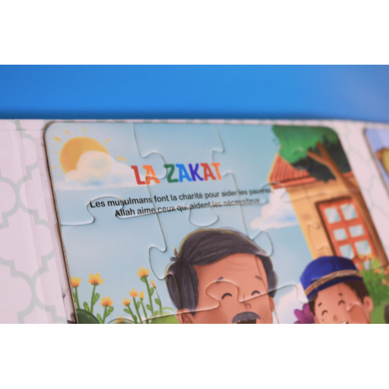 Livre Puzzle Magnétique : Les 5 Piliers De L'Islam (5 Puzzles Magnétiques En 1) - Sana Kids - Librairie Al Minhaj