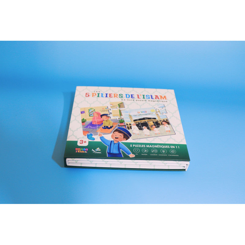 Livre Puzzle Magnétique : Les 5 Piliers De L'Islam (5 Puzzles Magnétiques En 1) - Sana Kids - Librairie Al Minhaj