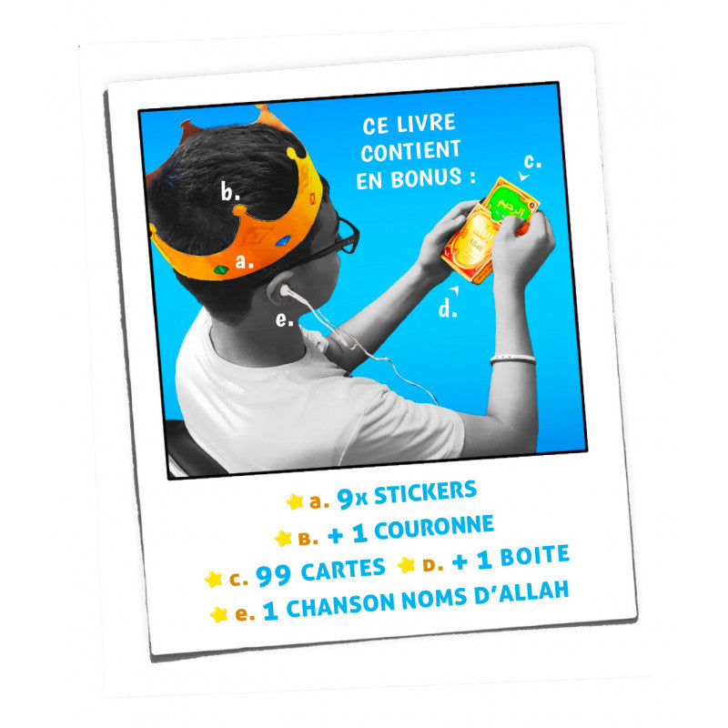 Les 99 Noms d’Allah pour aller au Paradis - Amine Rahali - SanaKids - Librairie Al Minhaj